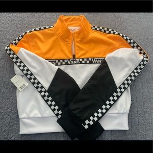 Vans cropped, quarter zip Windbreaker